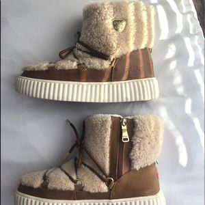 Pajar Canada Ceria Genuine Shearling Trimmed Boots